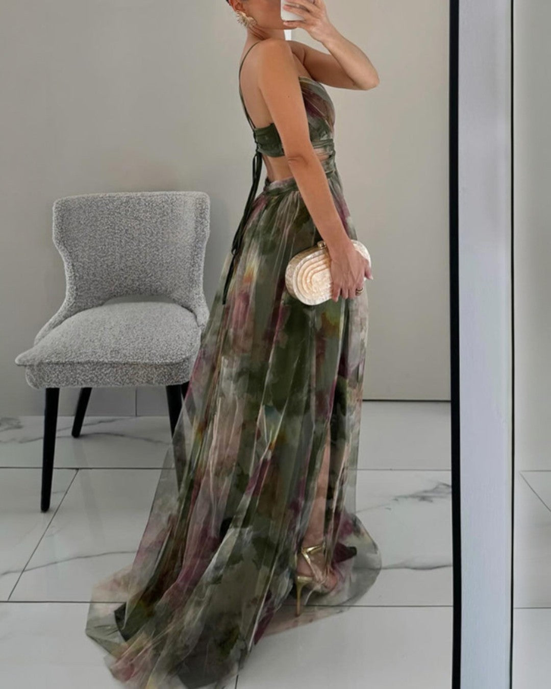 Giselle | Zauberhaftes Maxikleid mit Blumenprint